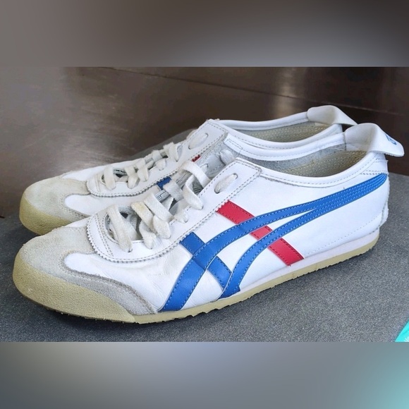 ASICS Onitsuka Tiger Mexico 66 Red White Blue Shoes US Size 8.5 EU Size 42 - Picture 3 of 7